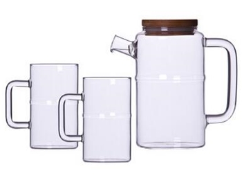 玻璃茶具 竹节壶杯子耐热玻璃茶壶套装水壶