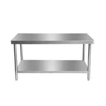 304加厚不锈钢工作台饭店厨房专用操作台案板切菜桌打荷台烘焙桌